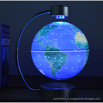 Globo mundial magnético de mesa flutuante e giratório